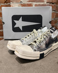 RICK OWENS x CONVERSE TURBODRK LOW SNEAKERS ‘SILVER’