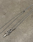 CHROME HEARTS ZIPPER DAGGER NECKLACE 'SILVER'