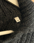 OUR LEGACY BIG PIQUET OVERSIZED SWEATER ‘CHARCOAL’