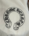 CHROME HEARTS HORSESHOE FLORAL ZIP HOODIE ‘WHITE’