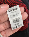SUPREME SS18 BRUSHED ARGYLE CARDIGAN ‘RED’