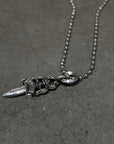 CHROME HEARTS NO. 5 DAGGER NECKLACE ‘SILVER’