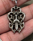 CHROME HEARTS VINE DAGGER NECKLACE ‘SILVER’