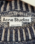 ACNE STUDIOS INTARSIA LOGO MARLED CREWNECK ‘HEATHER GREY’