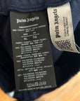 PALM ANGELS SIDE ZIP TRACK PANTS ‘NAVY’