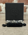 CHROME HEARTS FLORAL MINI CUBAN BRACELET ‘SILVER’
