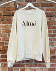 AIMÉ LEON DORE CREWNECK SWEATSHIRT ‘HEATHER GRAY’