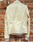 RICK OWENS SS19 BABEL LAMBSKIN MOTO LEATHER JACKET 'OYSTER'