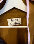 ACNE STUDIOS ODION ANORAK RAIN JACKET ‘BROWN/PINK’