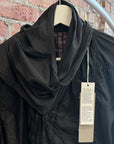 RICK OWENS FAUN CABAN SCARF PARKA ‘BLACK’