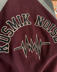 GU X UNDERCOVER KOSMIK NOISE VARSITY JACKET ‘BLACK/MAROON’