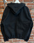STUSSY WORKGEAR HOODED WORK JACKET ‘BLACK’