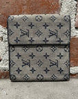 LOUIS VUITTON MINI LIN MONOGRAM DENIM WALLET ‘BLUE’