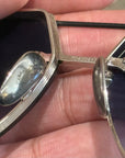 CHROME HEARTS LOVE ROD AVIATOR SUNGLASSES 'SILVER'