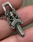 CHROME HEARTS ZIPPER DAGGER NECKLACE ‘SILVER’