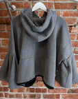 JUNYA WATANABE AD2023 CAPE ZIPPED HOODIE ‘DARK GRAY’