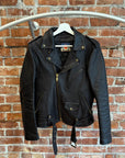 BLACKMEANS MOTO LEATHER JACKET ‘BLACK’