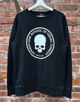 NUMBER (N)INE SCHOOL OF VISUAL COMEDY LOGO CREWNECK ‘BLACK/WHITE’