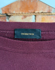UNDERCOVER AW17 "BRAINWASHED GENERATION" MEDIA IS GOD CREWNECK ‘MAROON’