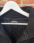 BALENCIAGA VIRGIN WOOL ZIP-UP LOGO JACKET ‘BLACK’
