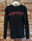 CHROME HEARTS FLORAL LONGSLEEVE THERMAL ‘BLACK’