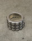 CHROME HEARTS PETE PUNK TRIPLE STACK RING ‘SILVER’