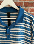 CHROME HEARTS TEENS FROM MARS STRIPED POLO SHIRT ‘BLUE’