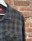 SUPREME FW22 SHADOW PLAID FLANNEL ‘BLACK’