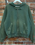 KAPITAL "RED ARMY" STAR ZIP HOODIE ‘SAGE’