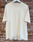 ACNE STUDIOS SS21 GRANT LEVY LUCEOR GRAPHIC TEE ‘CREAM’