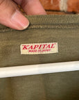 KAPITAL SMILEY FACE LONGSLEEVE ‘OLIVE’