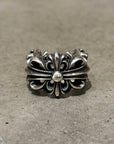 CHROME HEARTS DOUBLE FLORAL RING ‘SILVER’