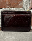 LOUIS VUITTON PATENT LEATHER MONOGRAM CARDHOLDER ‘MAROON’