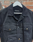 ANN DEMEULEMEESTER STANDARD RAF DENIM JACKET ‘BLACK’