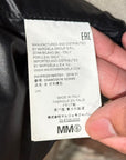 MM6 SIDE SLING REVERSIBLE BAG ‘BLACK/WHITE’