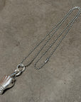 CHROME HEARTS RS MIDDLE FINGER NECKLACE ‘SILVER’