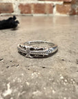 CHROME HEARTS DIAMOND BABY FLORAL RING ‘SILVER’