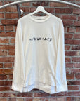 OUR LEGACY BOX ABSTRACT LOGO LONGSLEEVE ‘WHITE’