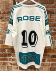 MARTINE ROSE OVERSIZED FOOTBALL TOP JERSEY ‘WHITE’