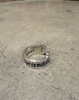 CHROME HEARTS LARGE SCROLL RING ‘SILVER’