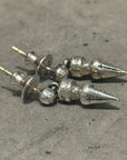 CHROME HEARTS SPIKE DROP EARRINGS (PAIR) ‘SILVER’