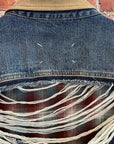MAISON MARGIELA x PENDLETON DISTRESSED DENIM JACKET ‘BLUE’