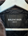 BALENCIAGA LEATHER JACKET ‘BROWN’