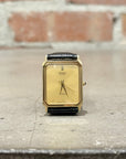 SEIKO DOLCE 1980s VINTAGE TANK STYLE WATCH ‘DEEP GOLD’