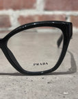 PRADA BUTTERFLY FRAME GLASSES ‘BLACK’
