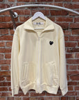 CDG PLAY TRACK JACKET ‘CREAM’