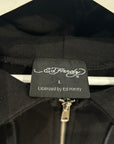 ED HARDY CHROME BOOTLEG ZIP HOODIE ‘BLACK’