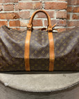 LOUIS VUITTON MONOGRAM KEEPALL 50 'BROWN'