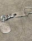 CHROME HEARTS NY DOGTAG CUBAN KEYCHAIN ‘SILVER’