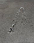 CHROME HEARTS SMALL TRIPLE CROSS NECKLACE ‘SILVER’